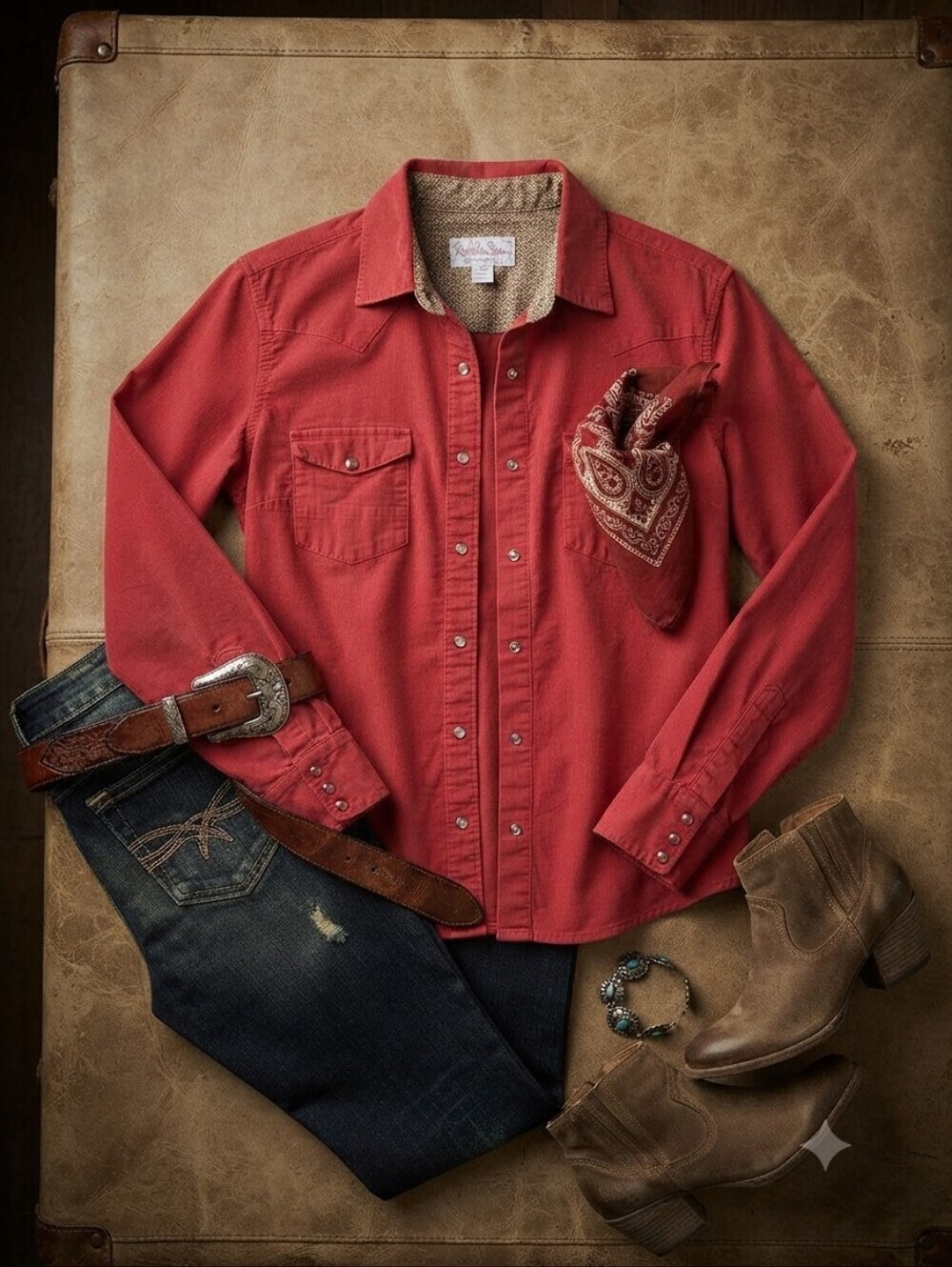 Panhandle Slim Pink Corduroy Western Long Sleeve Snap Button Shirt